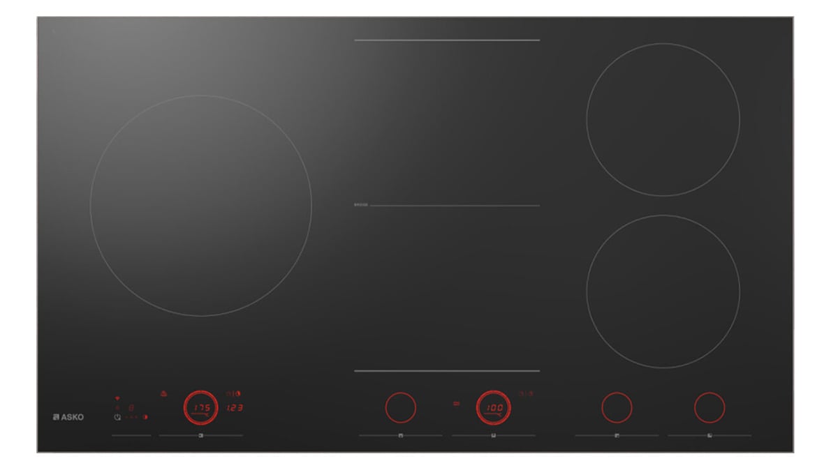 ASKO 90cm 5 Zone Induction Cooktop Black HID965GC