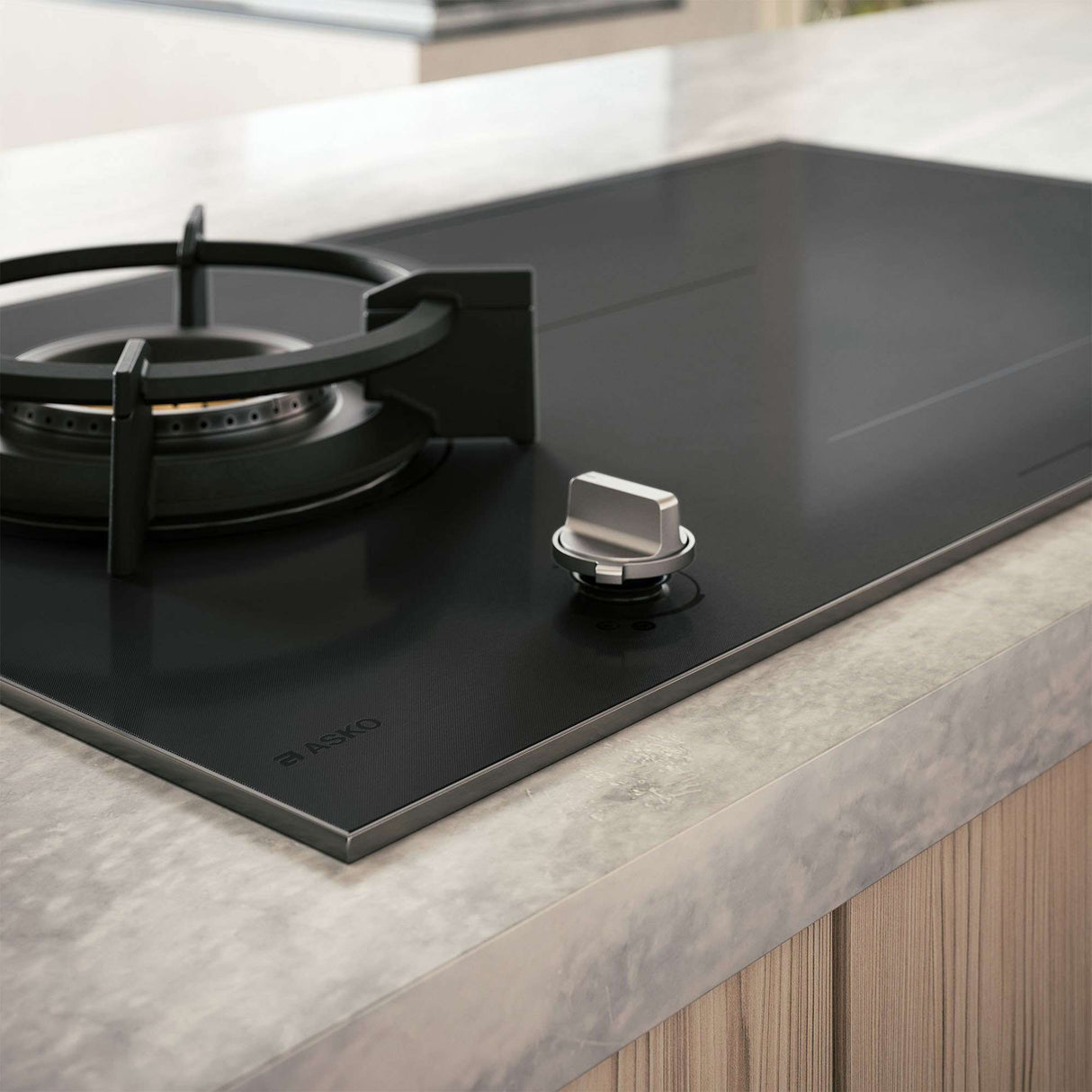 ASKO 90cm Duo Fusion Induction Gas Cooktop Matte Black HIG89524MGD1
