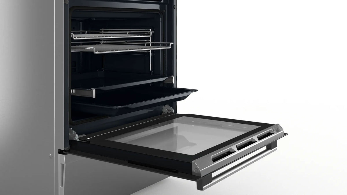 Bosch Series 6 Induction Freestanding Cooker Stainless Steel HLS79R351A