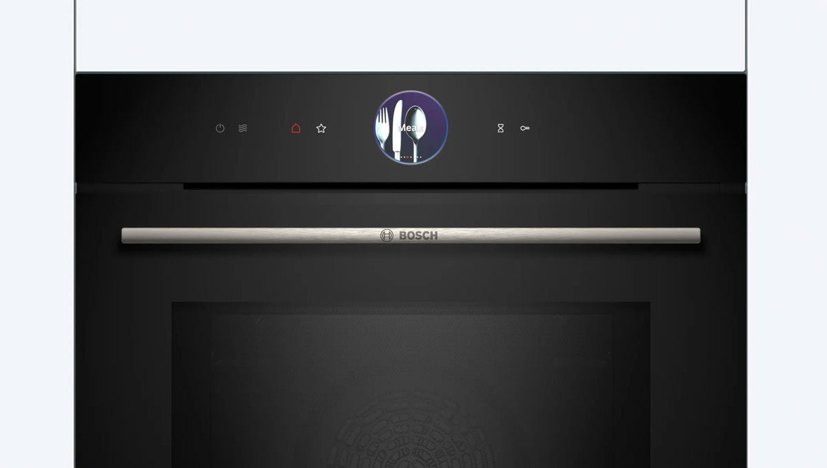 Bosch Series 8 60cm Pyrolytic Oven with Microwave Black HMG7761B1A