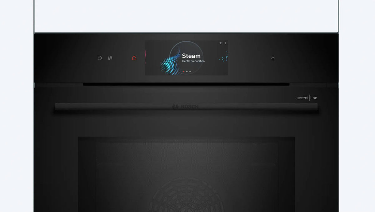 Bosch Series 8 60cm Accentline Pyrolytic Oven with Added Steam and Microwave Black HNG978QB1A