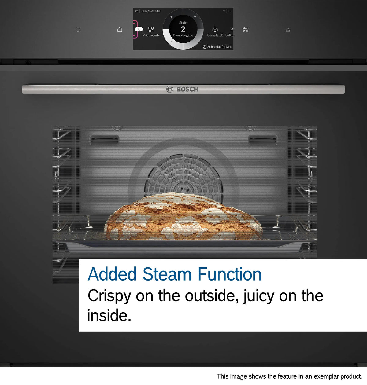 Bosch Series 8 60cm Accentline Pyrolytic Oven with Added Steam and Microwave Black HNG978QB1A