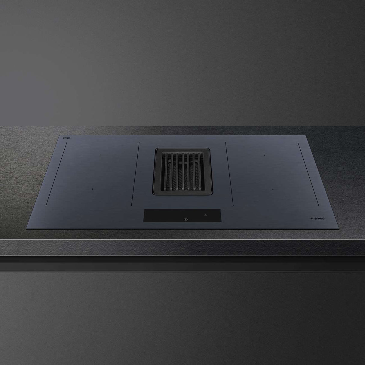 Smeg 83cm Linea Integrated Induction Cooktop Neptune Grey HOBD182DG