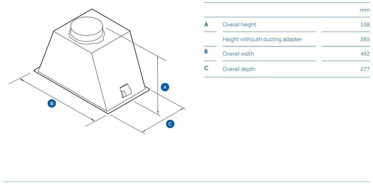 Haier 60cm 500 Series Integrated Insert Undermount Rangehood Black HPH60ILB2