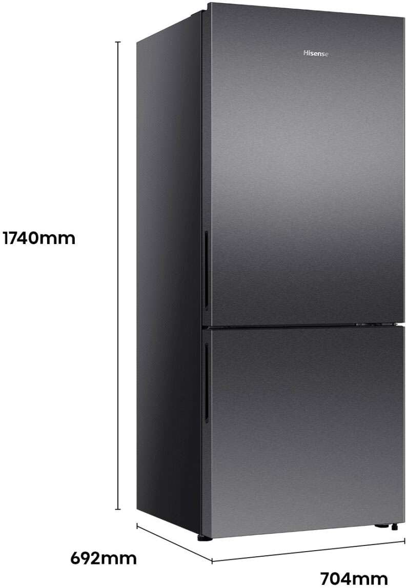 Hisense 417L Bottom Mount Refrigerator HRBM418E | Greater Sydney Only