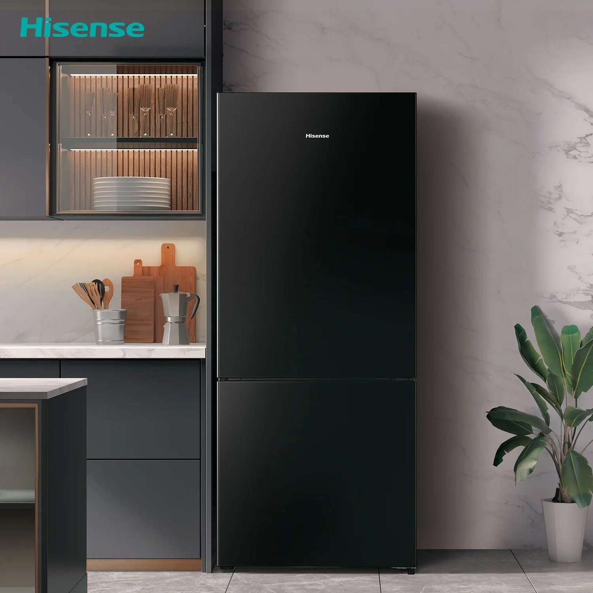 Hisense 417L Bottom Mount Refrigerator HRBM419B | Greater Sydney Only