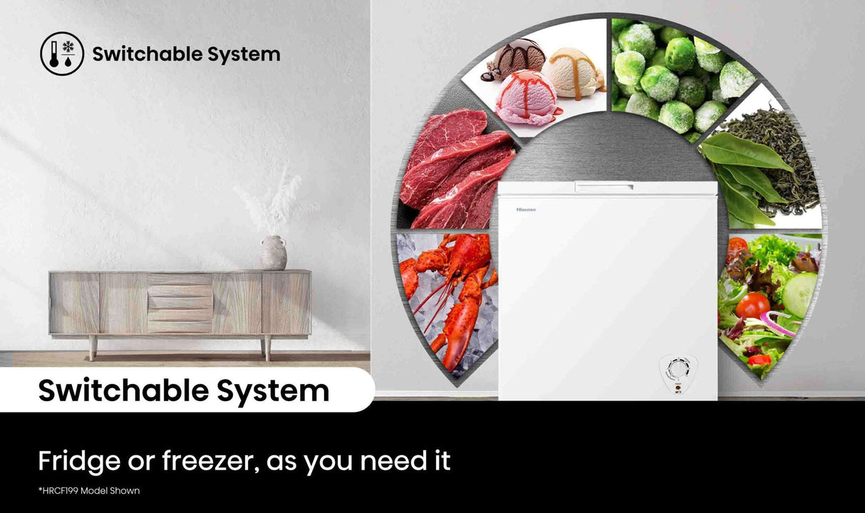 Hisense 200L White Hybrid Chest Freezer HRCF201 | Greater Sydney Only