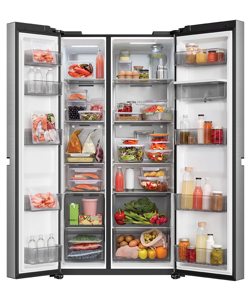 Haier 661L Side by Side Refrigerator HRF650XHS