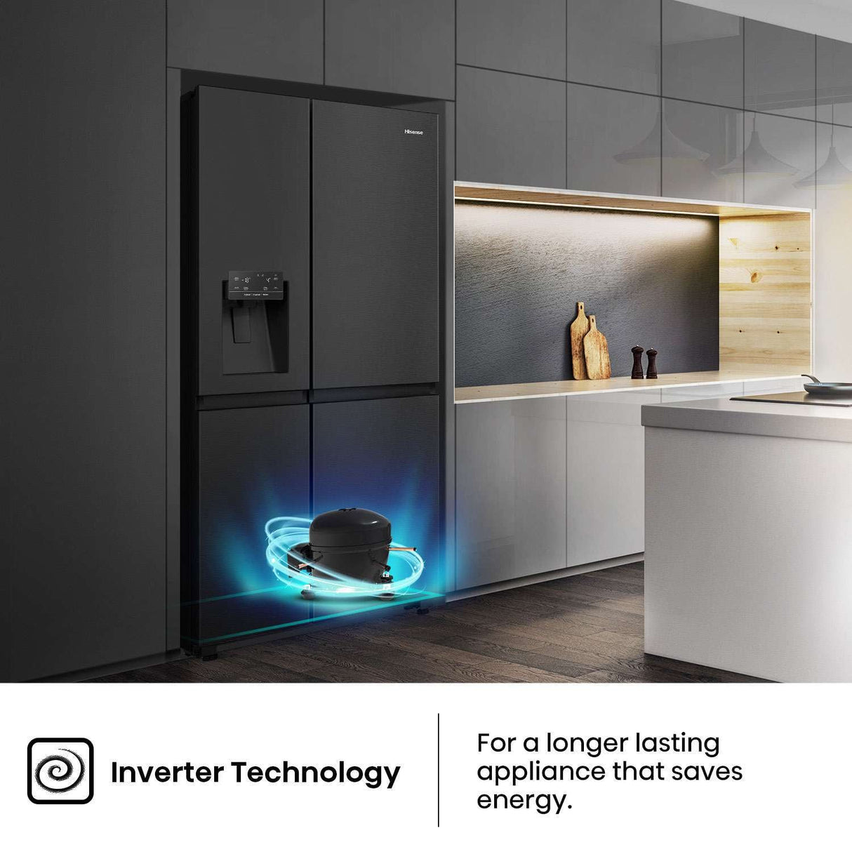 Hisense 632L Side by Side Refrigerator HRSBS633BW | Greater Sydney Only