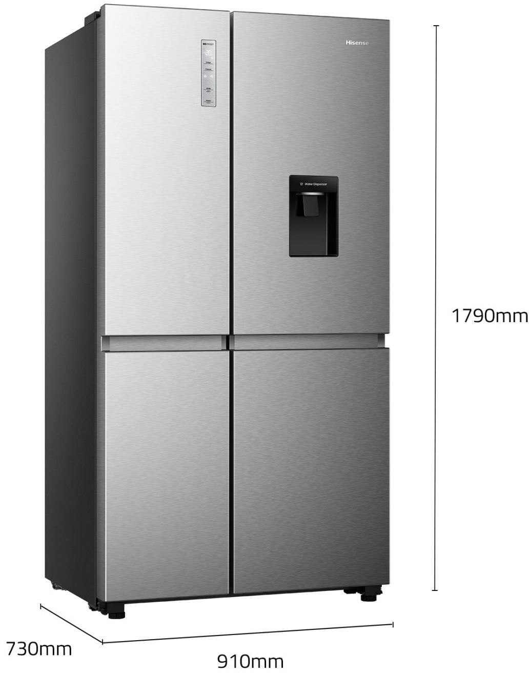 Hisense 649L Side by Side Refrigerator HRSBS649SW | Greater Sydney Only
