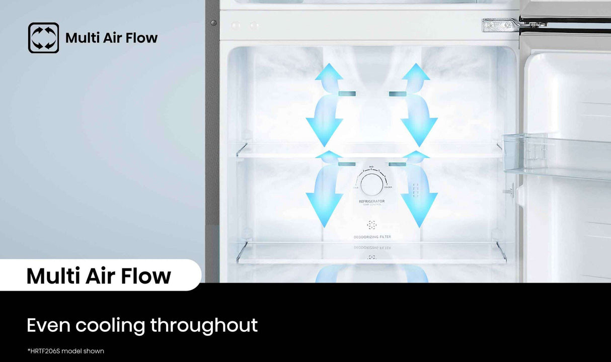 Hisense 205L Top Mount Refrigerator Silver HRTF206S | Greater Sydney Only