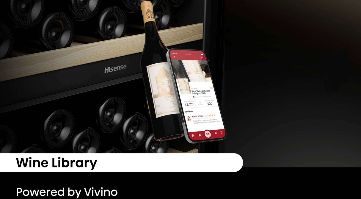 Hisense 108 Bottle Dual Zone Wine Cabinet Fridge HRWC108B | Greater Sydney Only