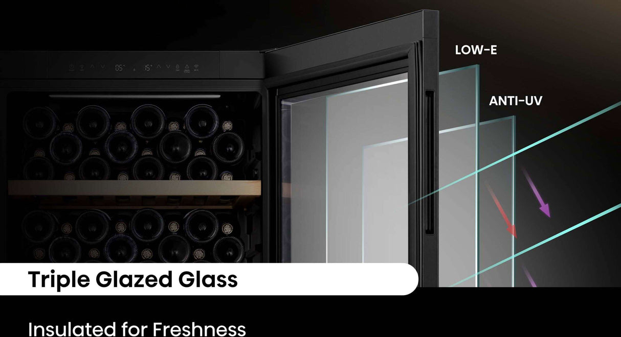 Hisense 108 Bottle Dual Zone Wine Cabinet Fridge HRWC108B | Greater Sydney Only