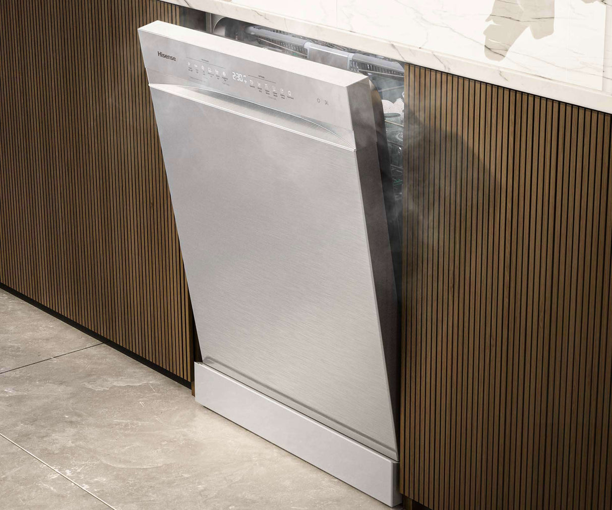 Hisense 60cm 16 Place Setting Freestanding Dishwasher Stainless Steel HSAA16FS