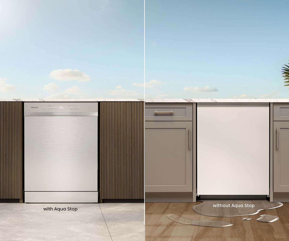 Hisense 60cm 16 Place Setting Freestanding Dishwasher Stainless Steel HSAA16FS