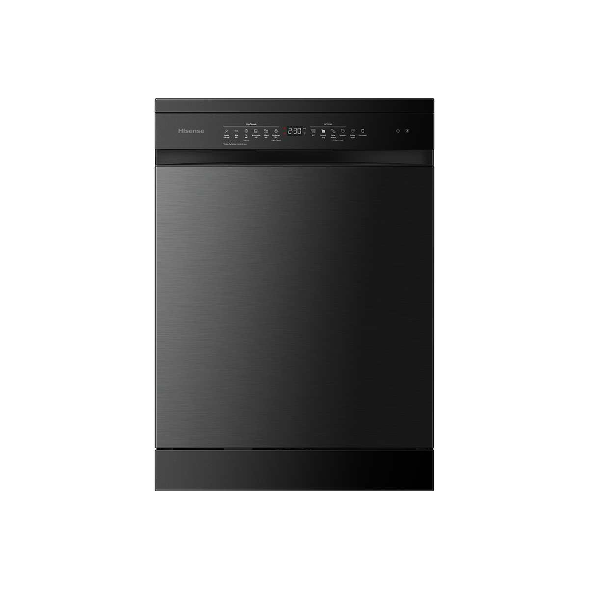 Hisense 60cm 16 Place Setting Freestanding Dishwasher Black Steel HSAP16FB