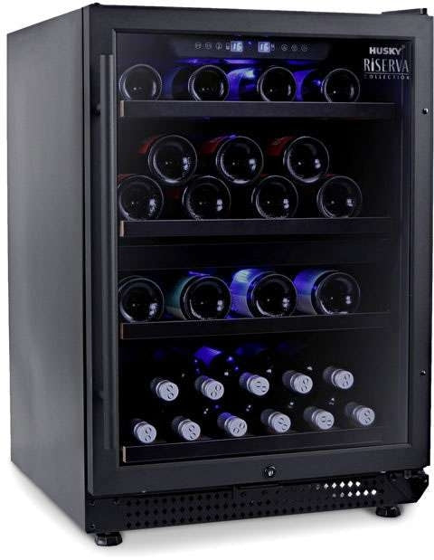 Husky 154L Dual Zone Wine Fridge HUSWS54DMBZY | Greater Sydney Only