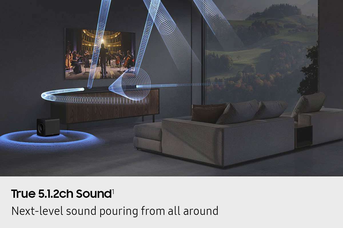 Samsung 5.1.2 Channel Q-Series Soundbar & Wireless Subwoofer HW-Q800H/XY
