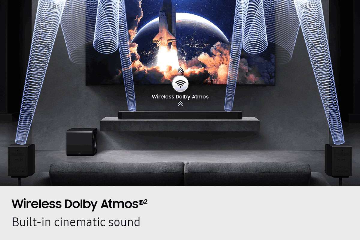 Samsung 11.1.4 Channel Q-Series Soundbar & Wireless Subwoofer HW-Q990H/XY