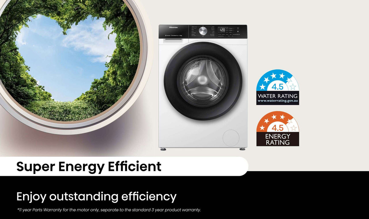 Hisense 8.5kg Front Load Washing Machine White HWF3S8514 | Greater Sydney Only