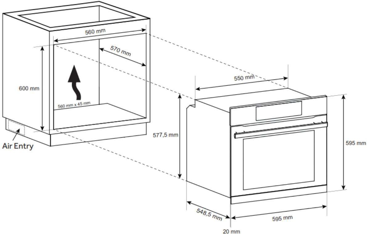 Haier 60cm 300 Series 7 Functions Built-in Oven HWO60S7MB3