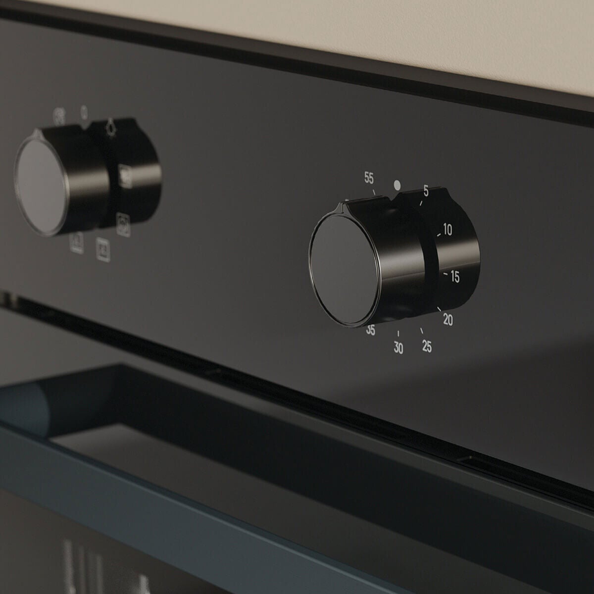 Haier 60cm 300 Series 7 Function Built-in Convection Oven Black HWO60S7MB5