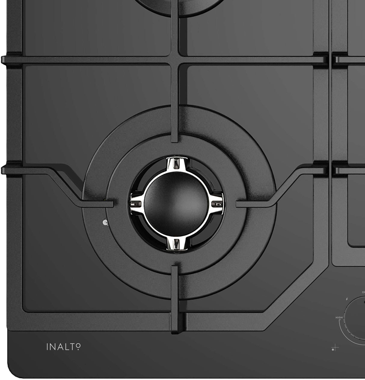 InAlto 60cm Black Gas Cooktop ICGG604W