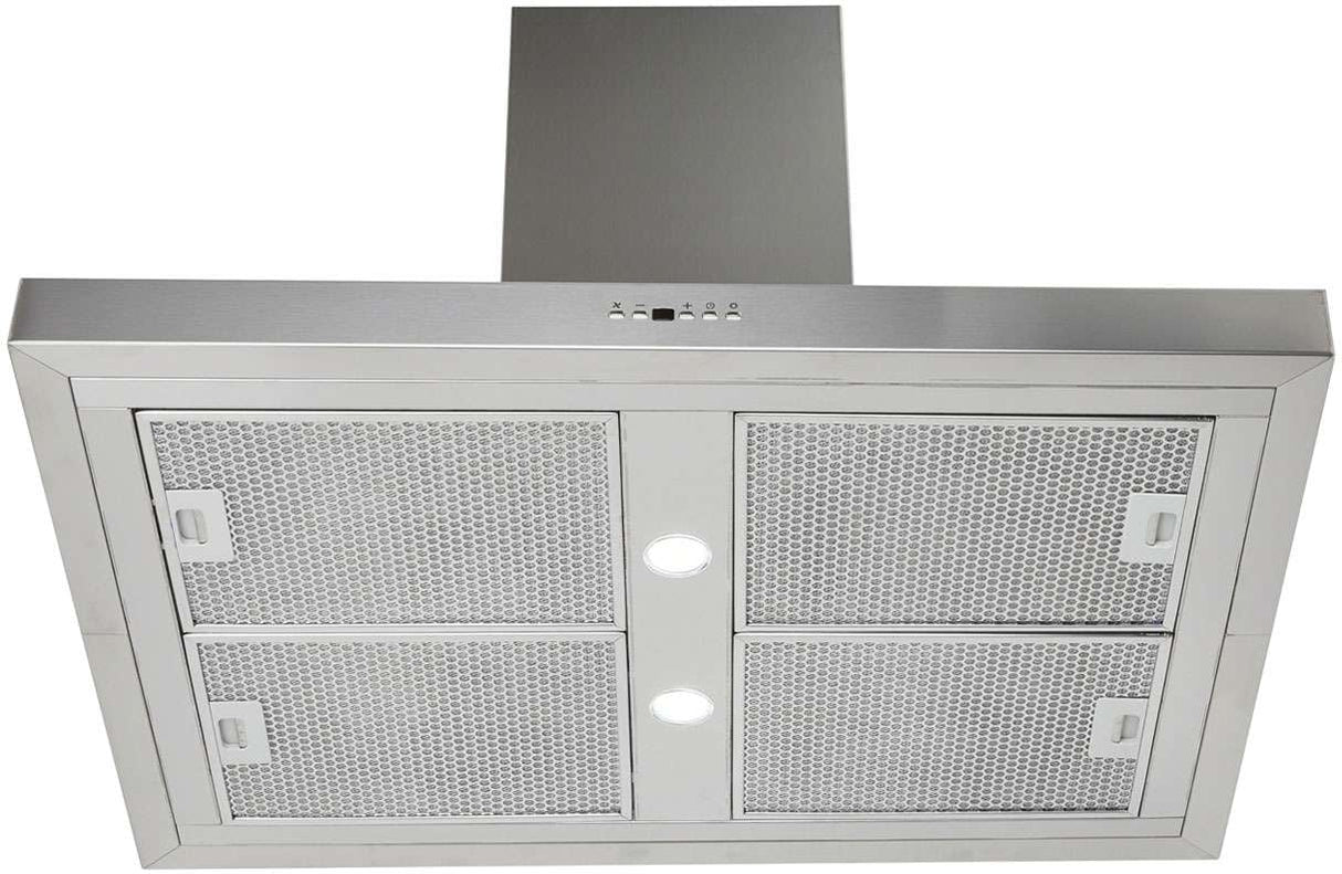 Schweigen 90cm Silent 3200m3/hr Stainless Steel Light Island Rangehood IS4110SE