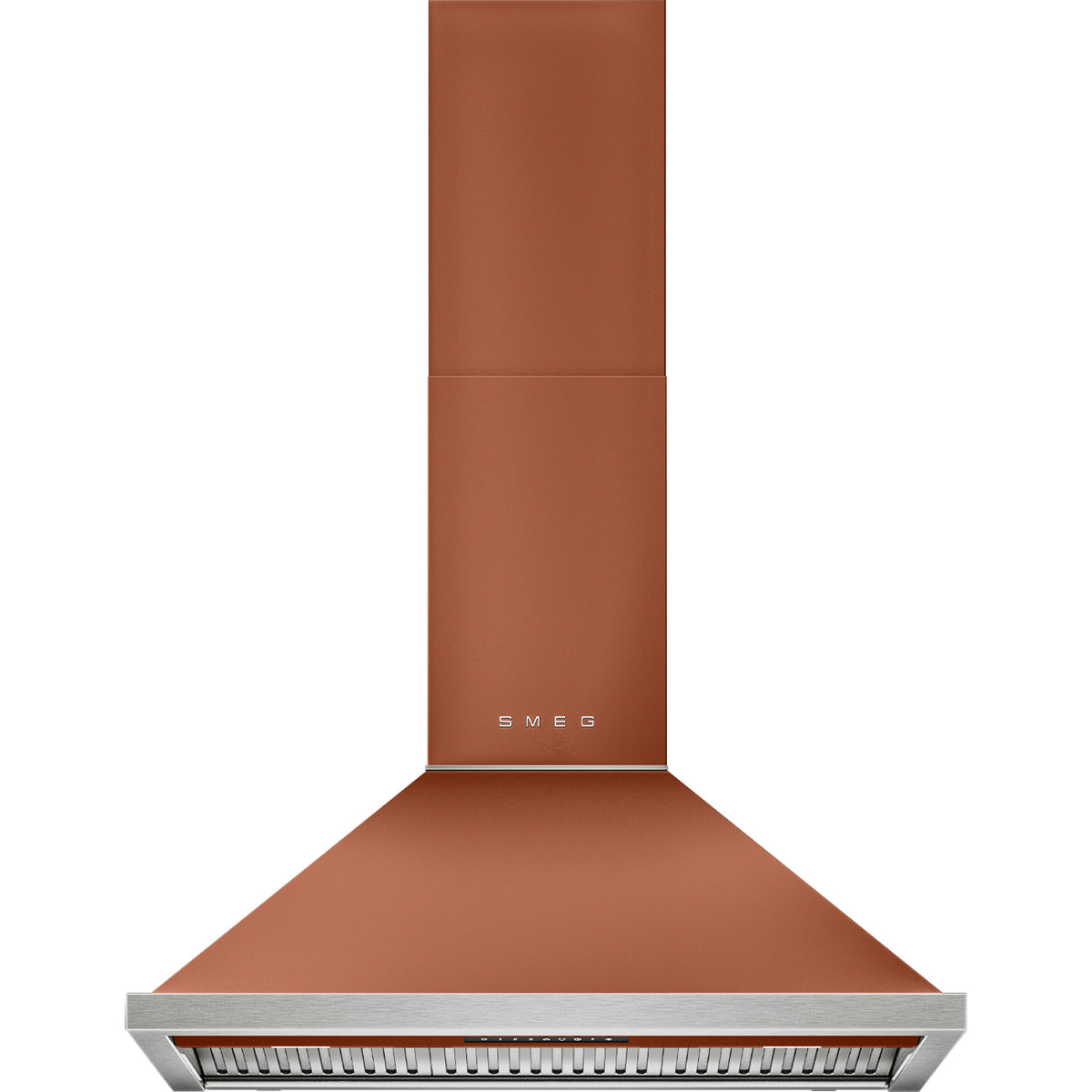 Smeg 90cm Portofino Canopy Rangehood Amber Clay KCU94ACM
