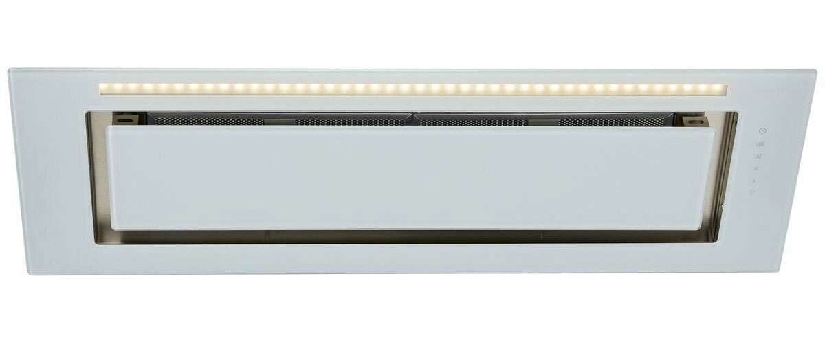 Schweigen 90cm Silent 900m3/hr White Glass Undermount Rangehood KLS-9GLASST