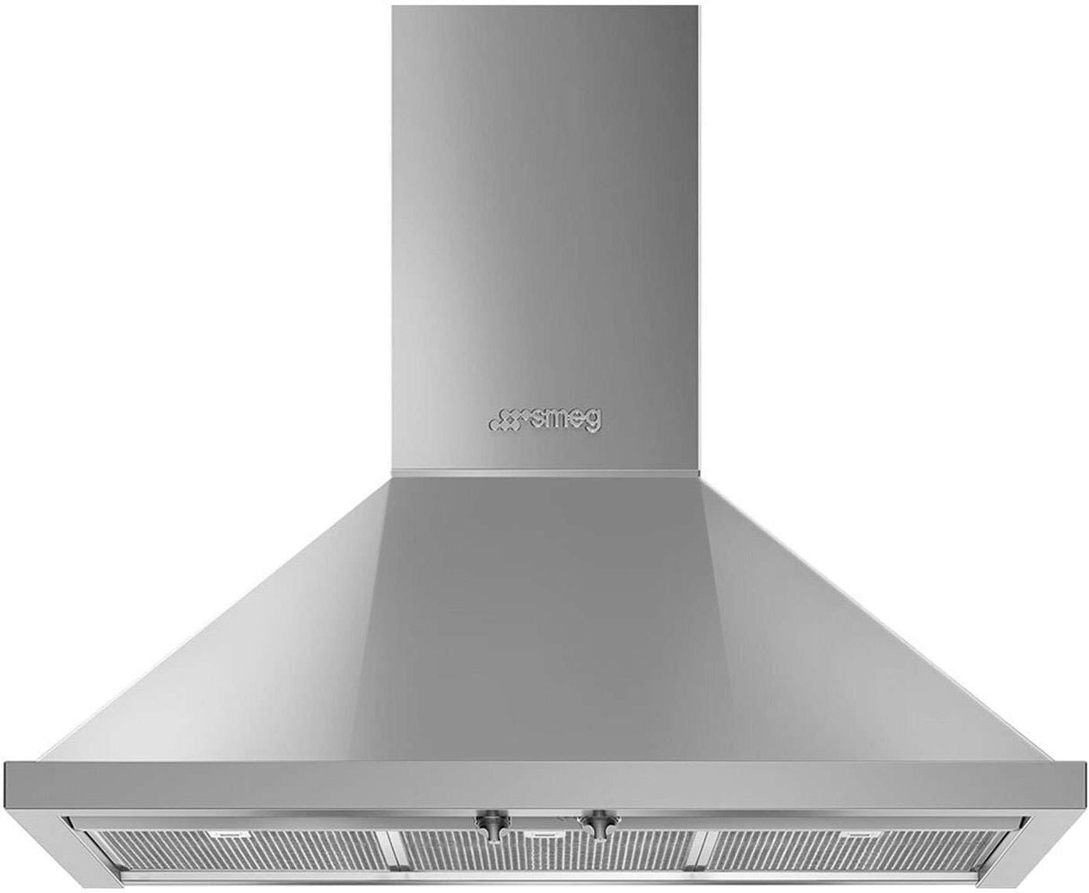Smeg 90cm Portofino Canopy Rangehood Stainless Steel KPFA9X