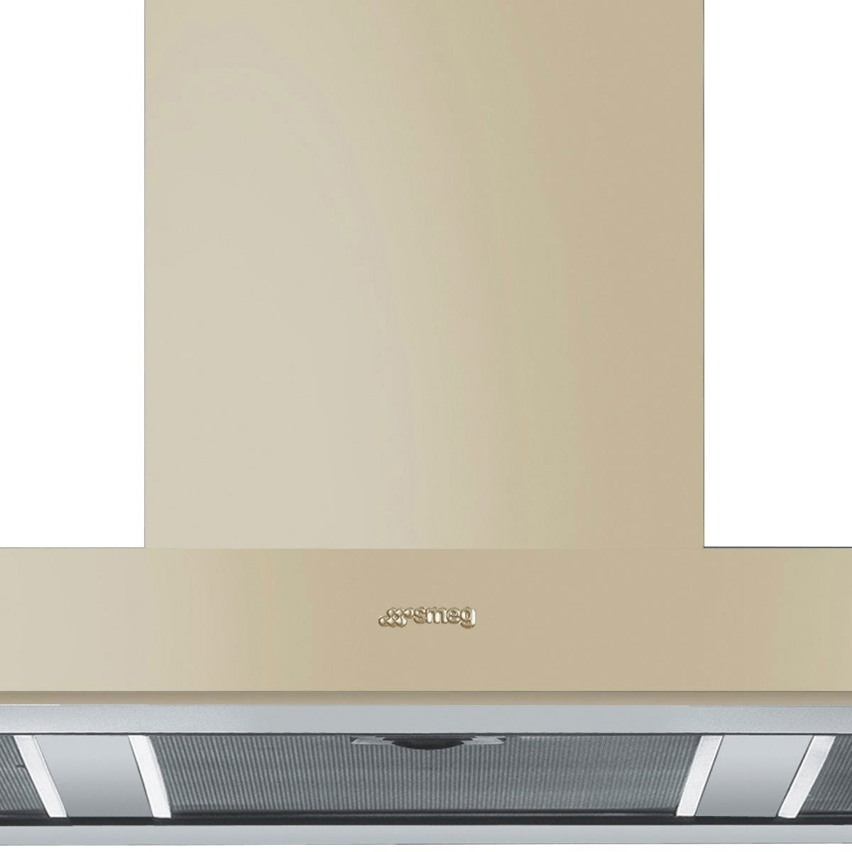 Smeg 110cm Cream Victoria T Shape Canopy Rangehood KSE110AP9
