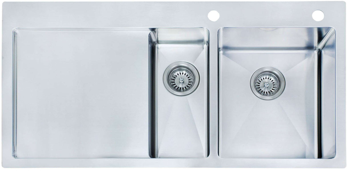 Modern National 1 & 1/4 Double Bowl Inset/Undermount Sink M-S208B