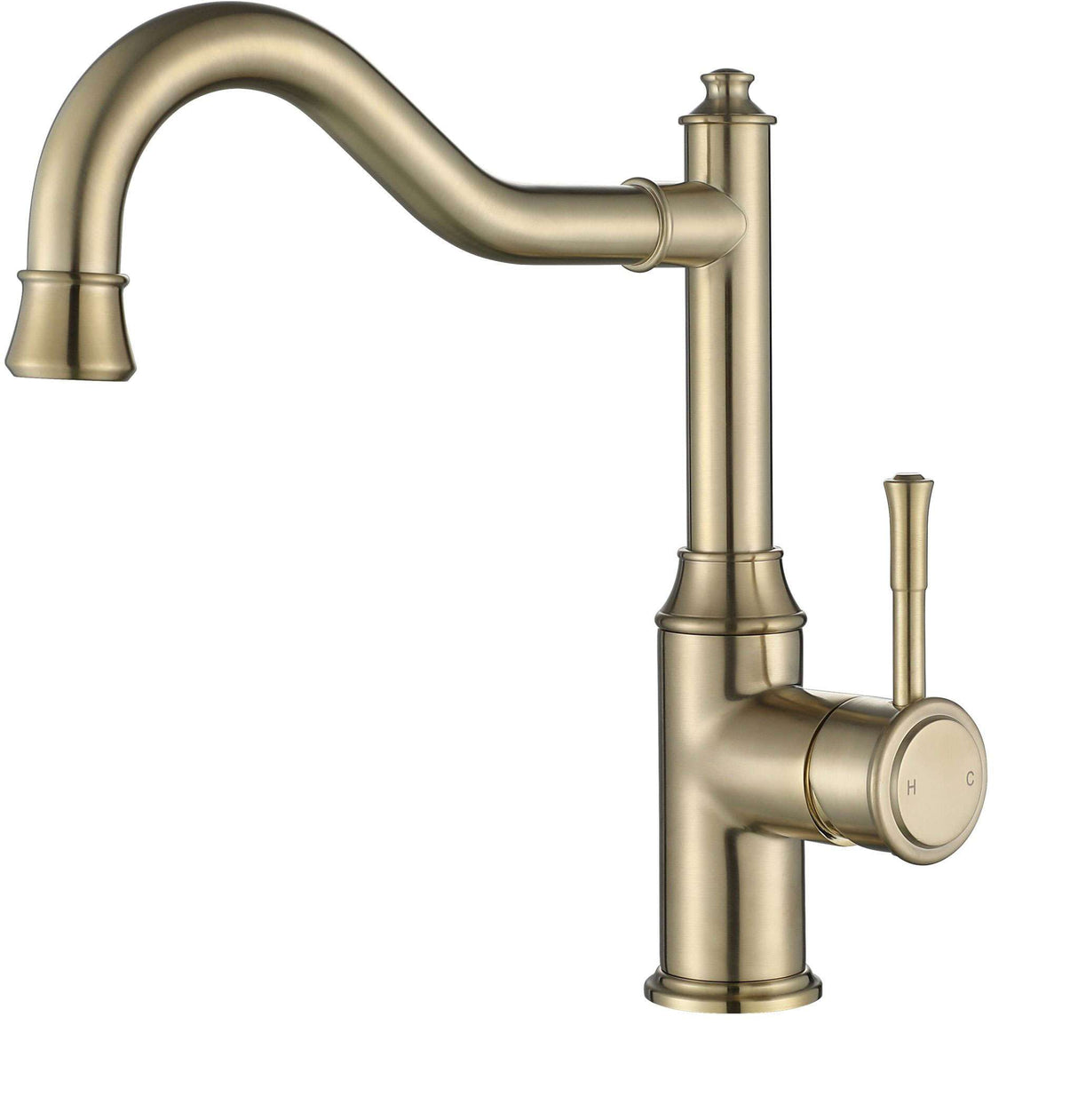 Modern National Montpellier Shepherd’s Crook Kitchen Mixer Tap MON004-1BM