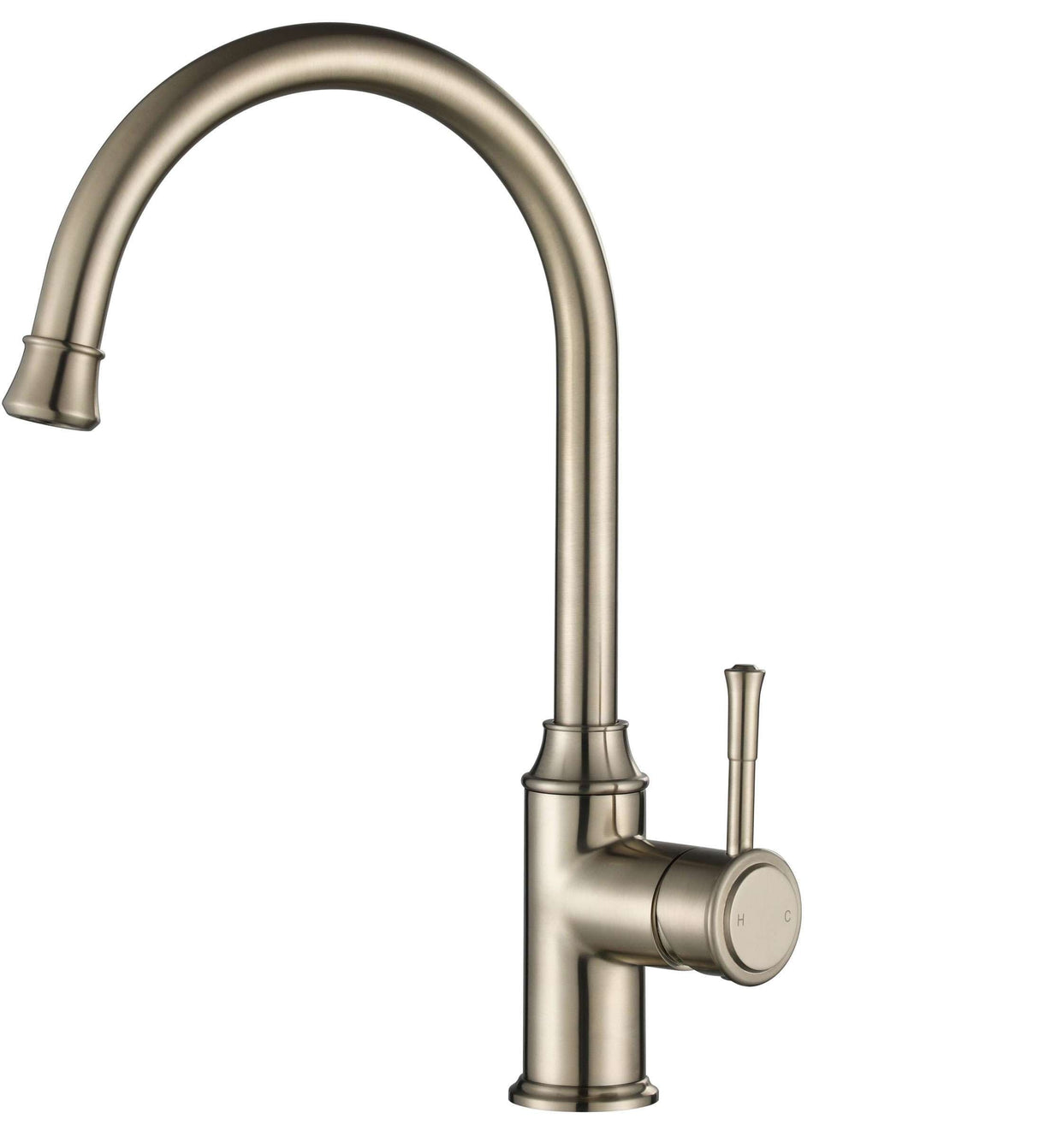 Modern National Montpellier Gooseneck Kitchen Mixer Tap MON004BN
