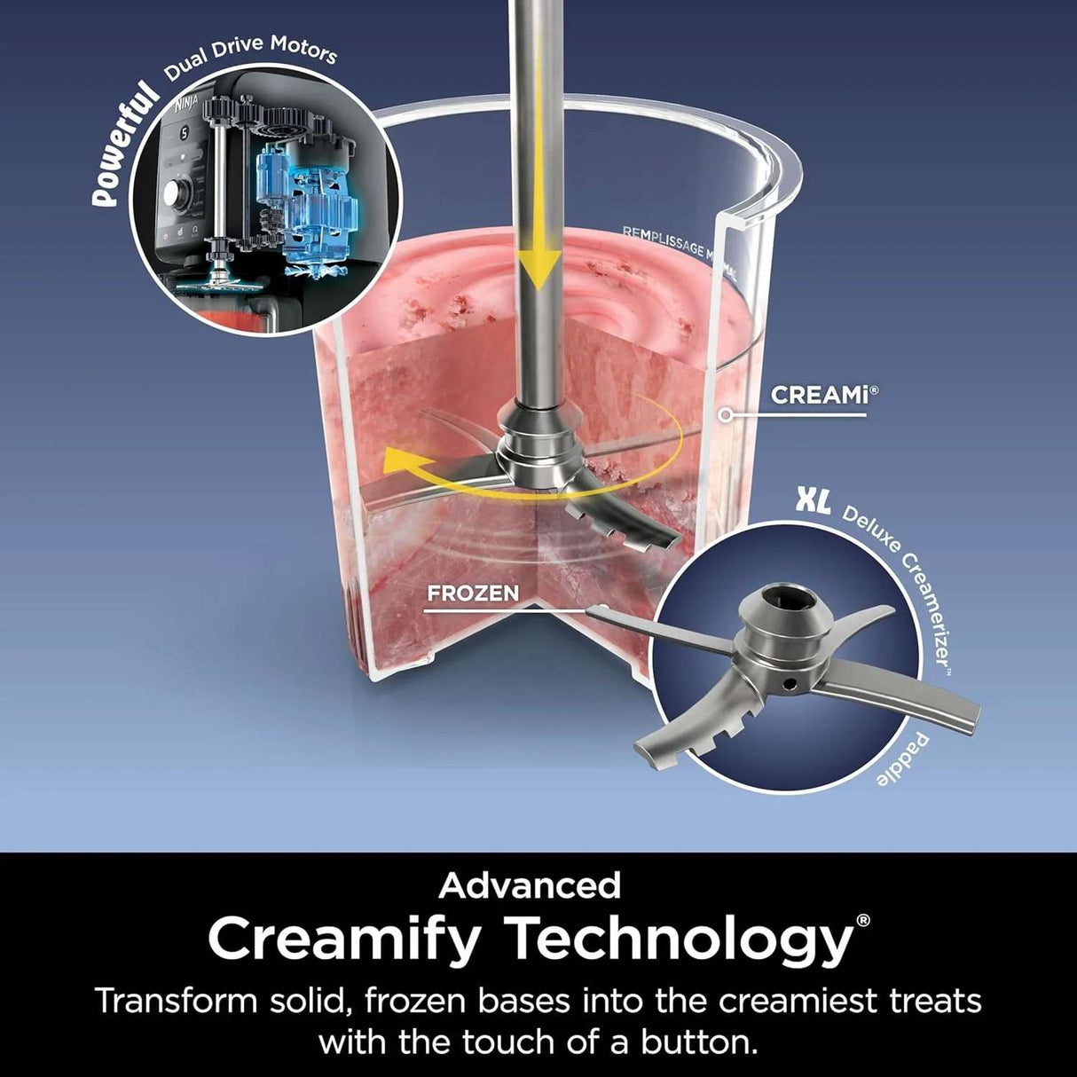 Ninja CREAMi Deluxe 11-In-1 Ice Cream Maker NC501