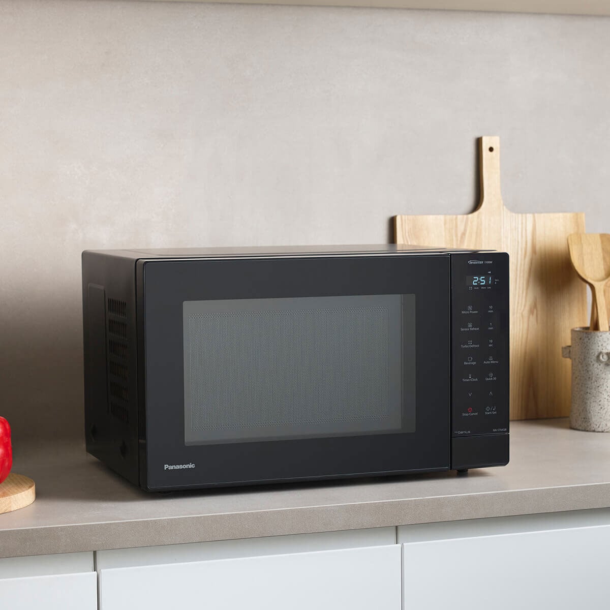 Panasonic 32L Inverter 1100W Microwave Black NN-ST66QBQPQ