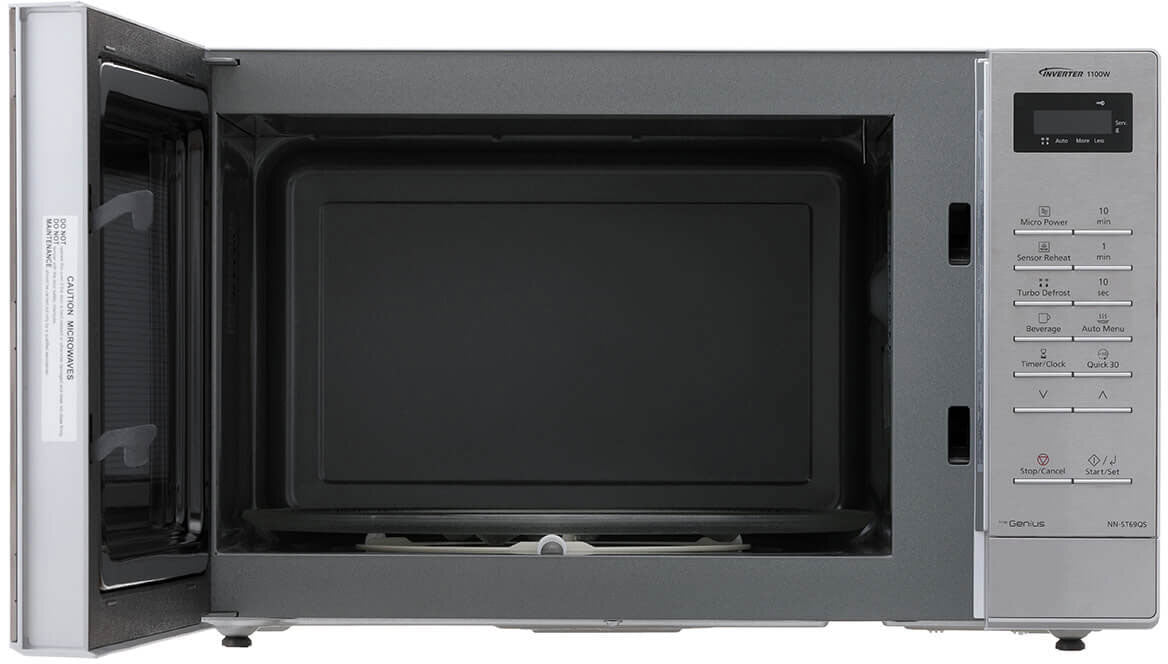Panasonic 32L Inverter 1100W Microwave Silver NN-ST69QSQPQ