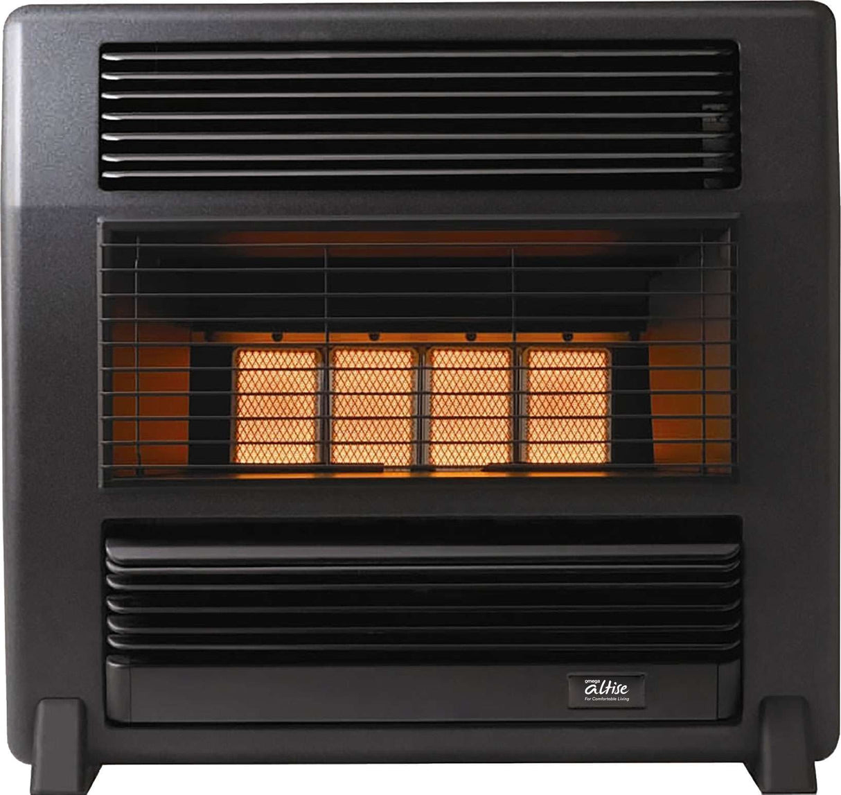 Omega Altise Lancer 15MJ Radiant Heater Black Marble OALAFLPBM *LPG GAS*