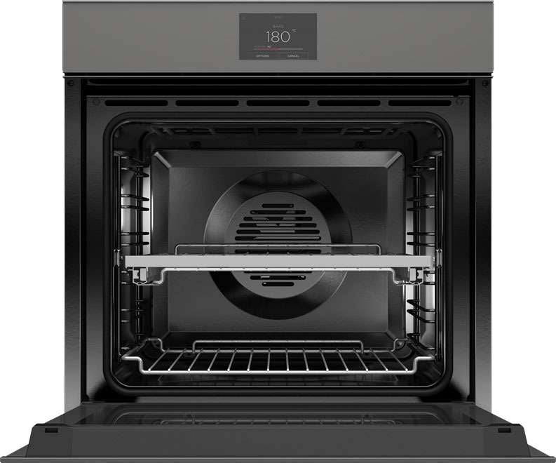 Fisher & Paykel 60cm Minimal Handleless Pyrolytic Oven Grey OB60SMPTNG1