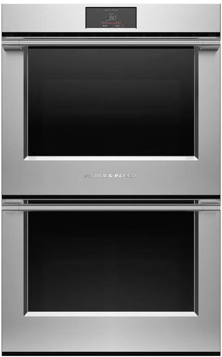 Fisher & Paykel 76cm Self Cleaning Built-In Double Wall Oven OB76DPPTX1