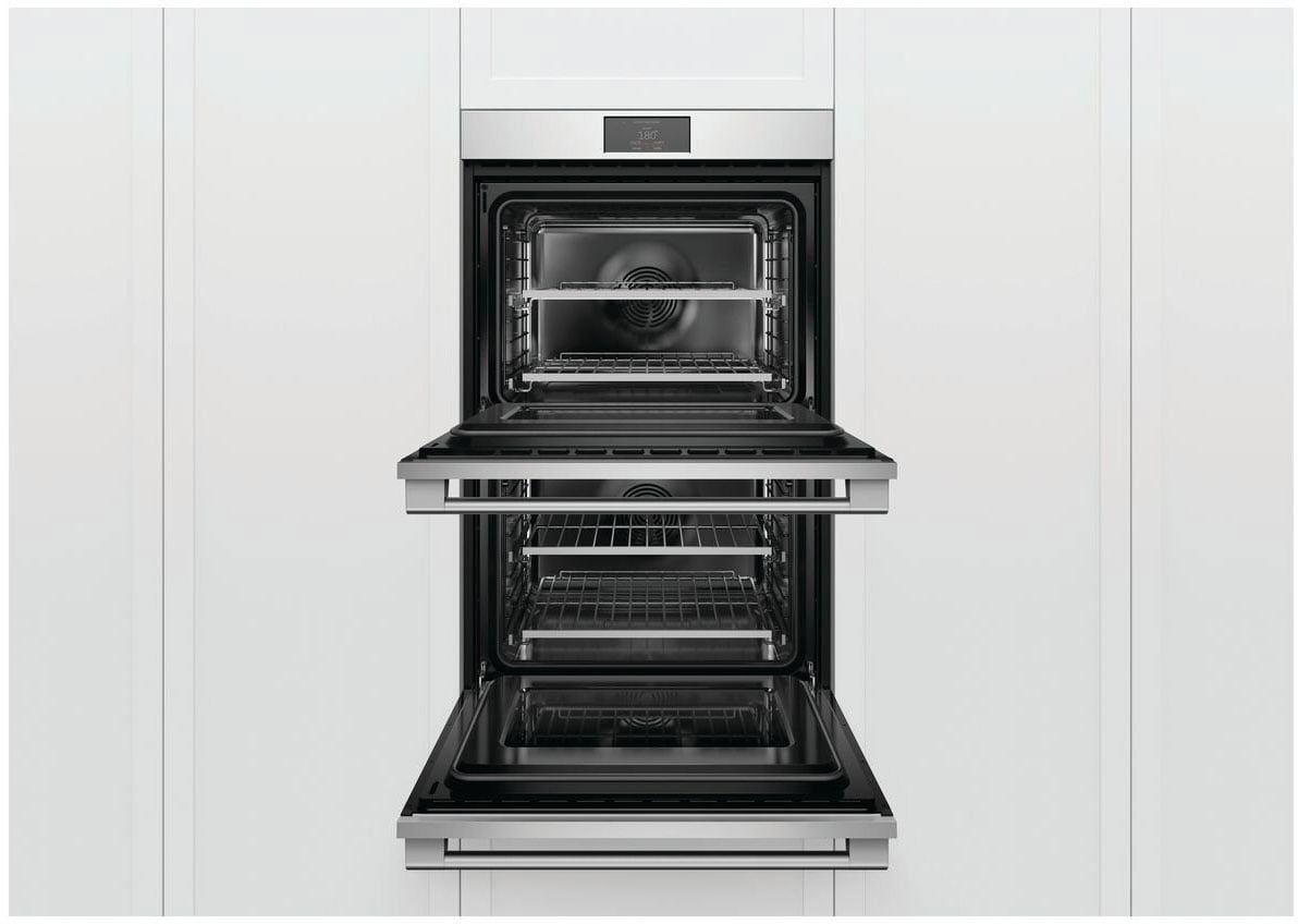 Fisher & Paykel 76cm Self Cleaning Built-In Double Wall Oven OB76DPPTX1