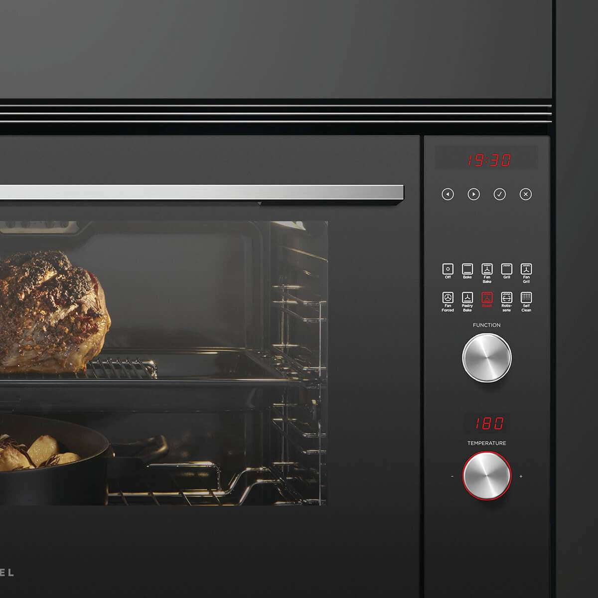 Fisher & Paykel 90cm Pyrolytic Built-In Wall Oven Stainless Steel OB90S9MEPX4