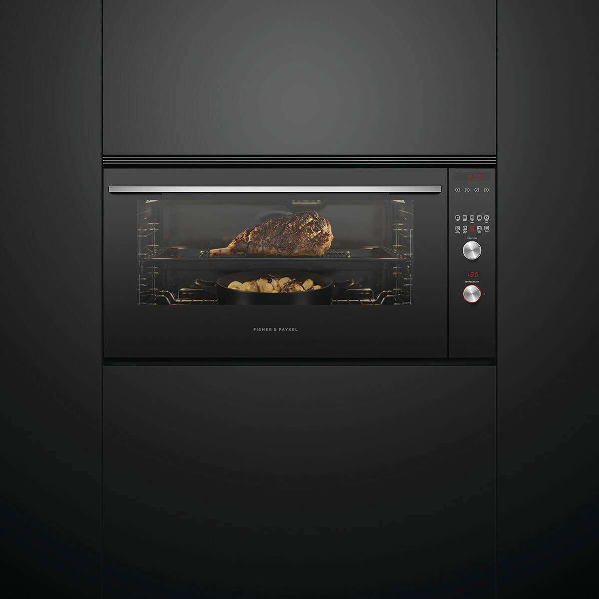 Fisher & Paykel 90cm Contemporary Built-In Wall Oven Stainless Steel OB90S9MEX4