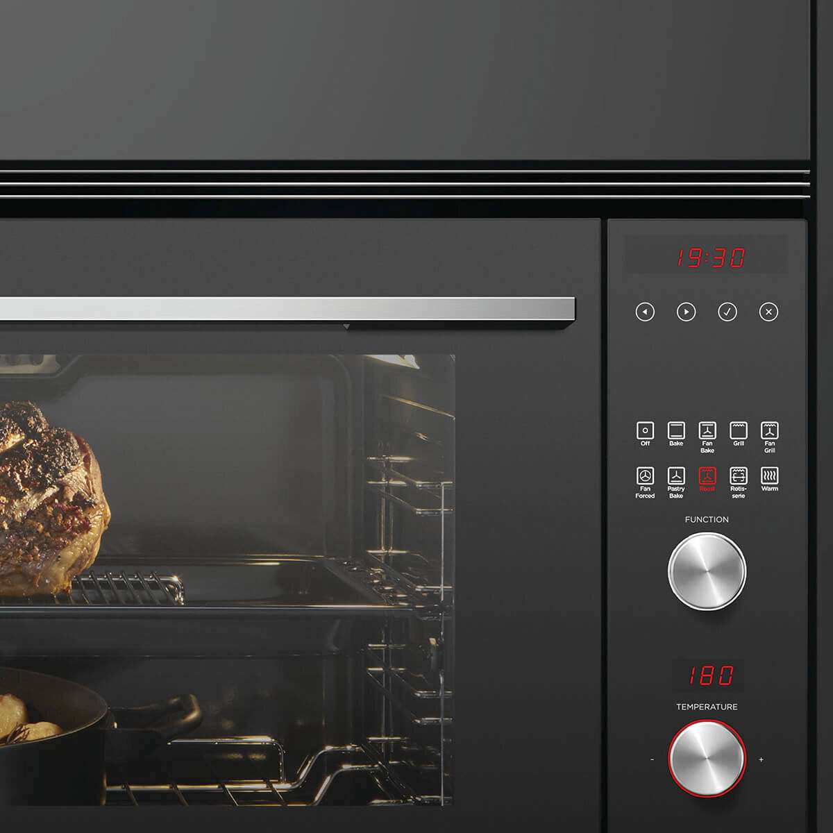Fisher & Paykel 90cm Contemporary Built-In Wall Oven Stainless Steel OB90S9MEX4