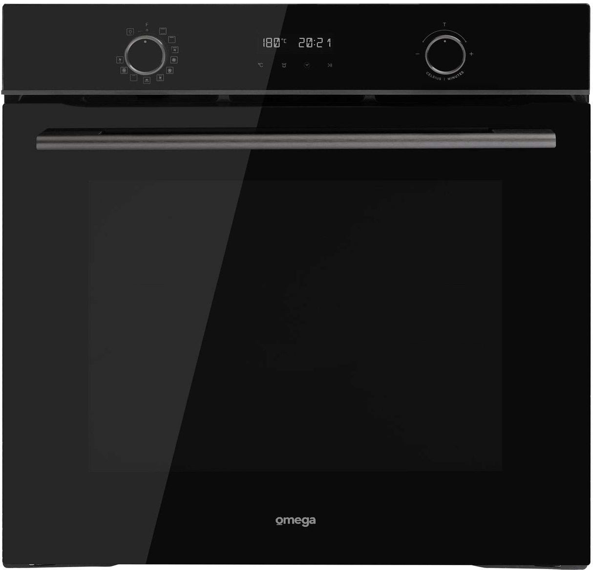 Omega 60cm 11 Function Electric Oven With AirFry Midnight OBO6011AM