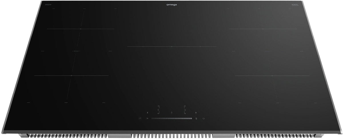 Omega 90cm Induction Cooktop Black Glass OCI903FTZ