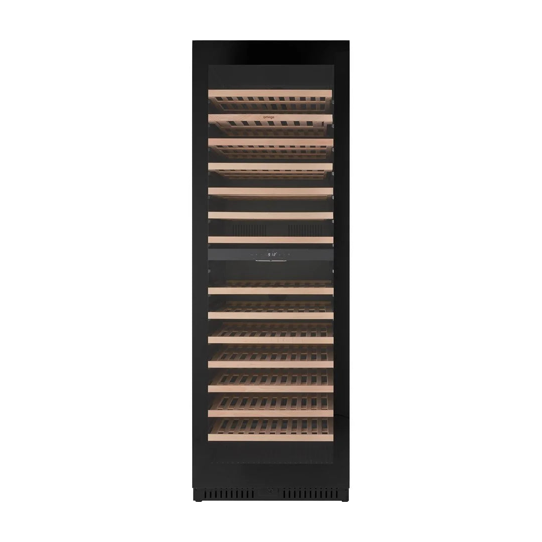 Omega 430L 169 Bottle Dual Zone Wine Cabinet OCW166SB