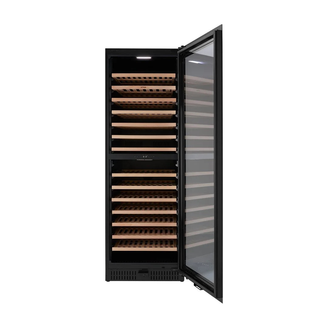 Omega 430L 169 Bottle Dual Zone Wine Cabinet OCW166SB