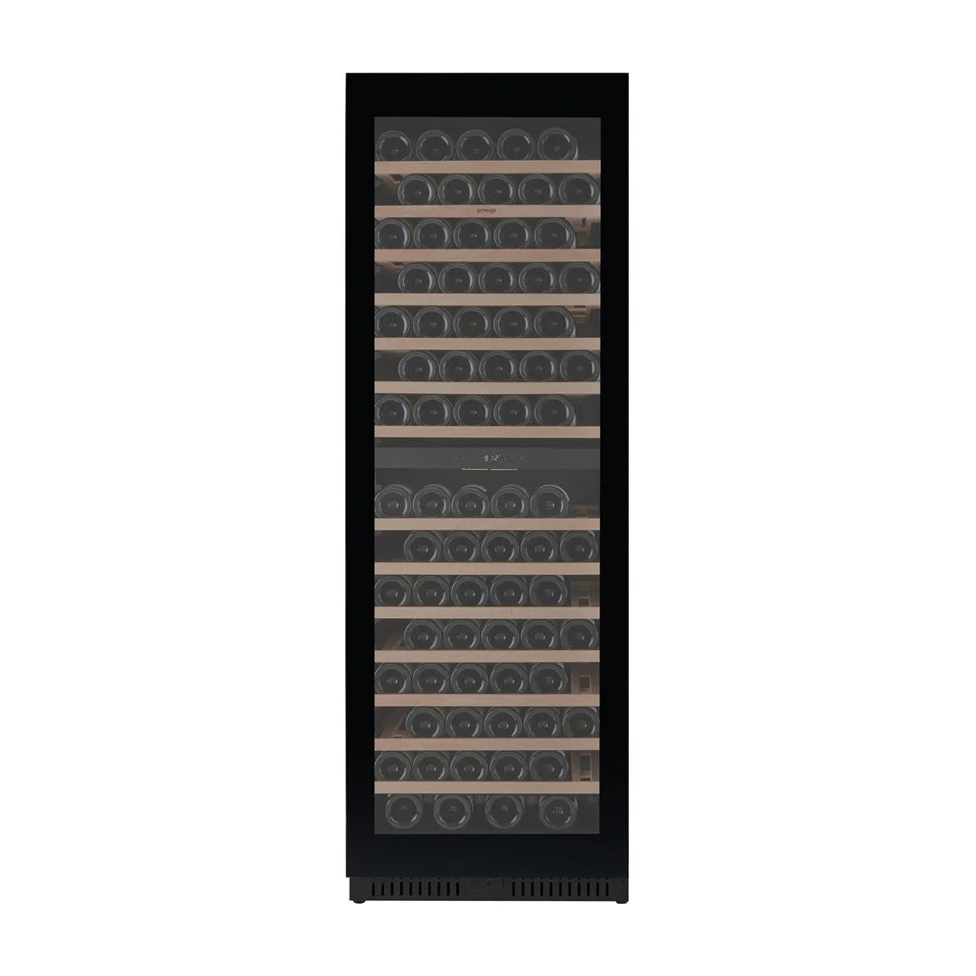 Omega 430L 169 Bottle Dual Zone Wine Cabinet OCW166SB